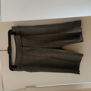 Tartan plaid monotone black/grey/off white strecht gab bermuda 12"1/2 inseam